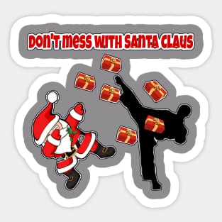 Santa Claus Ninja Sticker